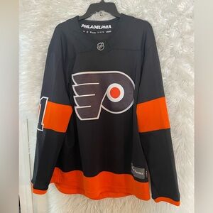 Philadelphia Flyers NHL Travis Konecny #11 Fanatics Mens Hockey Jersey. Medium